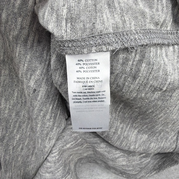 Faherty Shirt Men XXL Gray Heather Pullover Tee Henley Short Sleeve Cotton Blend - Picture 5 of 7